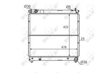 Chladič, chlazení motoru NRF 59106