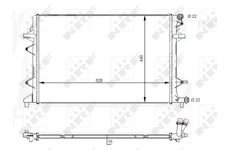 Chladič, chlazení motoru NRF 59118