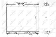 Chladič, chlazení motoru NRF 59119