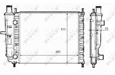 Chladič, chlazení motoru NRF 59123