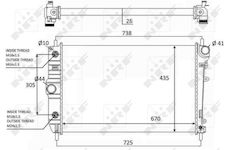 Chladič, chlazení motoru NRF 59129