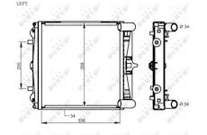 Chladič, chlazení motoru NRF 59130