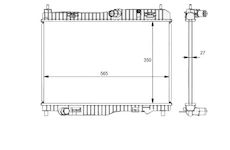 Chladič, chlazení motoru NRF 59134