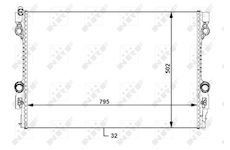 Chladič, chlazení motoru NRF 59172