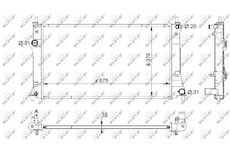 Chladič, chlazení motoru NRF 59205