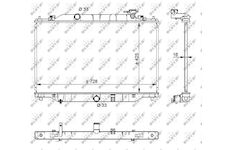 Chladič, chlazení motoru NRF 59206