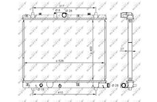 Chladič, chlazení motoru NRF 59209