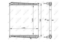 Chladič, chlazení motoru NRF 59212