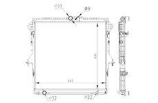 Chladič, chlazení motoru NRF 59261