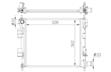 Chladič, chlazení motoru NRF 59262