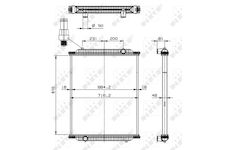 Chladič, chlazení motoru NRF 599563