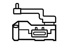 Nastavovaci prvek, smesovaci klapka NRF 370002