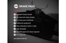 Sada brzdových destiček, kotoučová brzda A.B.S. 35520