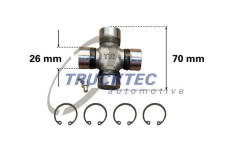 Kloub, podélný hřídel TRUCKTEC AUTOMOTIVE 02.34.011