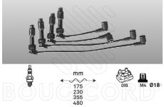 Zapalovací kabely OPEL VECTRA 2.0 i 16V 100kW