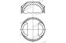 Píst NÜRAL 87-107100-40