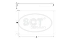 Filtr, vzduch v interiéru SCT - MANNOL SAK 153