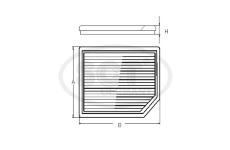 Filter vnútorného priestoru SCT - MANNOL SAK 166