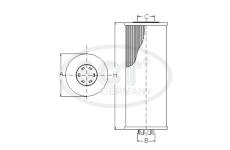 Olejový filter SCT - MANNOL SH 4044 P