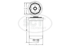 Palivový filter SCT - MANNOL ST 6082