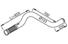 Výfuková trubka DINEX 21175