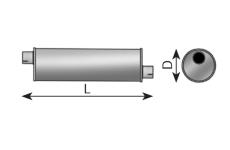 Střední-/zadní tlumič výfuku DINEX 21335