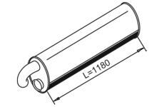 Zadní tlumič výfuku DINEX 21358