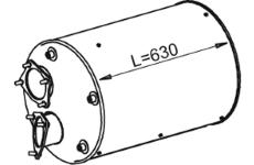 Stredný tlmič výfuku DINEX 21364