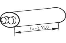 Střední tlumič výfuku DINEX 21395