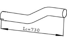 trubka výfuku vstupní do tlumiče DINEX DAF