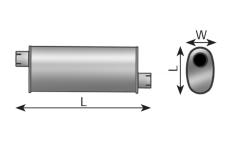 Stredny tlmic vyfuku, univerzalny DINEX 24313