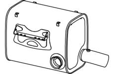 Střední-/zadní tlumič výfuku DINEX 28476