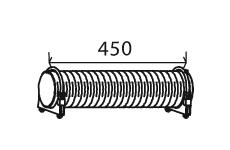 Zvlněná trubka, výfukový systém DINEX 29160
