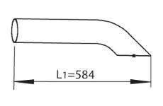Výfukové potrubie DINEX 44649