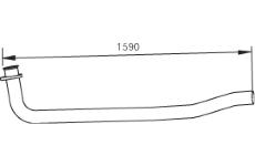 Výfuková trubka DINEX 47165