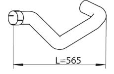 Výfukové potrubie DINEX 47522