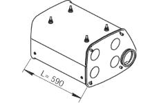 Střední tlumič výfuku DINEX 49381