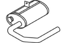 Střední-/zadní tlumič výfuku DINEX 50402