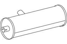 Střední-/zadní tlumič výfuku DINEX 50410