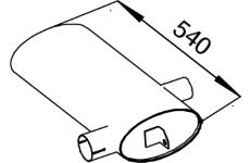 Střední-/zadní tlumič výfuku DINEX 51313