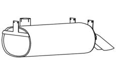 Zadní tlumič výfuku DINEX 51370