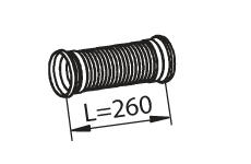 Zvlněná trubka, výfukový systém DINEX 54209