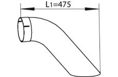 Výfuková trubka DINEX 54668
