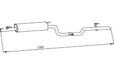 Zadní tlumič výfuku DINEX 56310