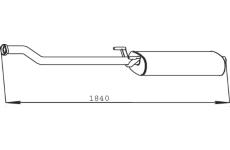 Střední tlumič výfuku DINEX 56314