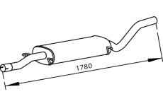 Střední tlumič výfuku DINEX 56326