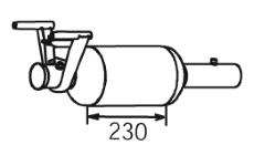 Filtr pevnych castic, vyfukovy system DINEX 56348