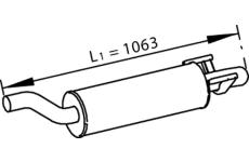 Střední tlumič výfuku DINEX 56351
