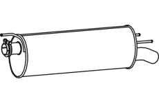 Zadní tlumič výfuku DINEX 62311