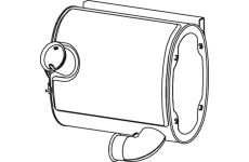 Zadní tlumič výfuku DINEX 64308